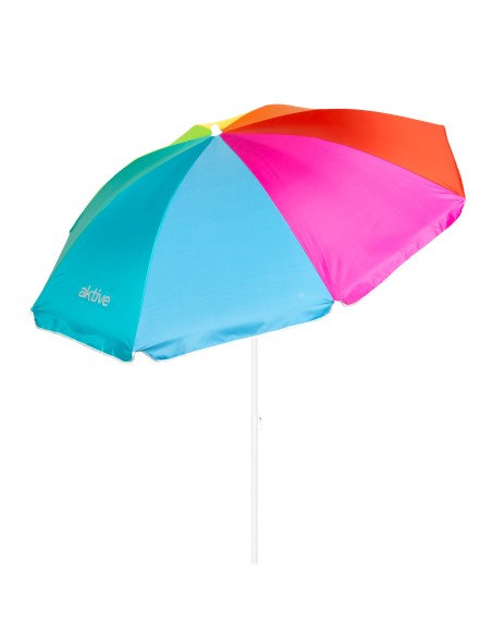 Sombrilla playa 8 varillas 180 cm multicolor