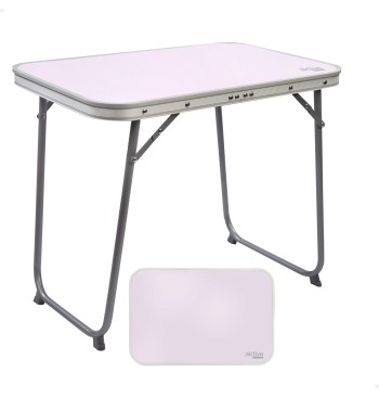 Mesa plegable de acero para camping