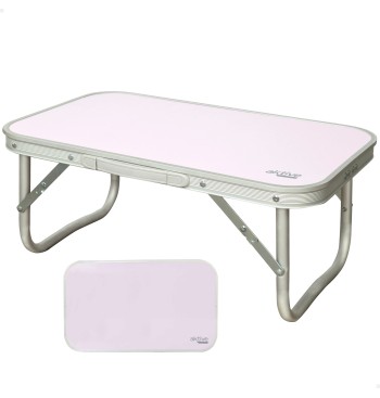 Mesa baja de aluminio para camping