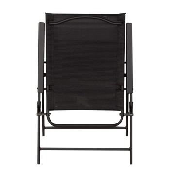 Pack 4 sillas plegables jardín slim 47x64x95 cm negro con... 2