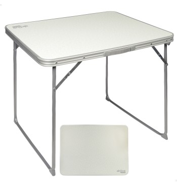 Mesa plegable camping blanca