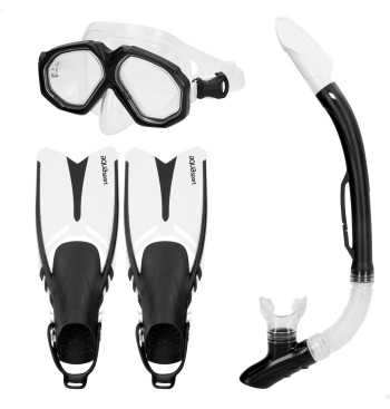 Set gafas de buceo adulto c/tubo y aletas T.38-42
