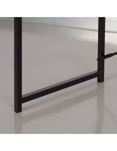 Max Home Escritorio madera y acero 100x40x70 cm