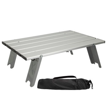 Mesa auxiliar plegable de camping