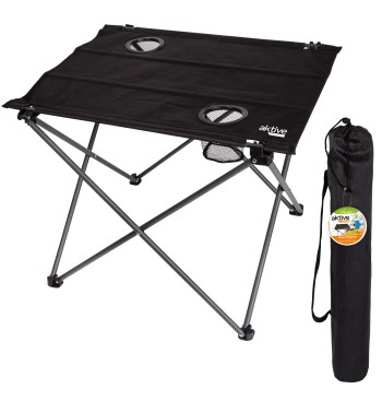 Mesa plegable textil para camping