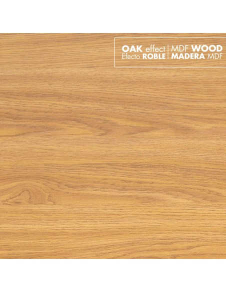 Max Home Mesa auxiliar redonda madera D40x40 cm