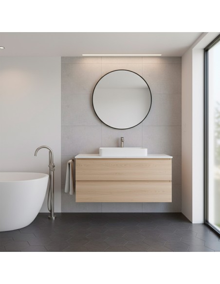 Max Home Espejo pared redondo D70 con marco metal