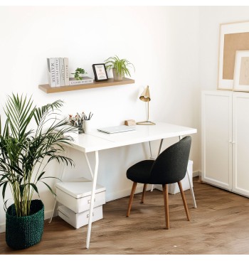 Max Home Estante pared madera 100x23x4 cm 2