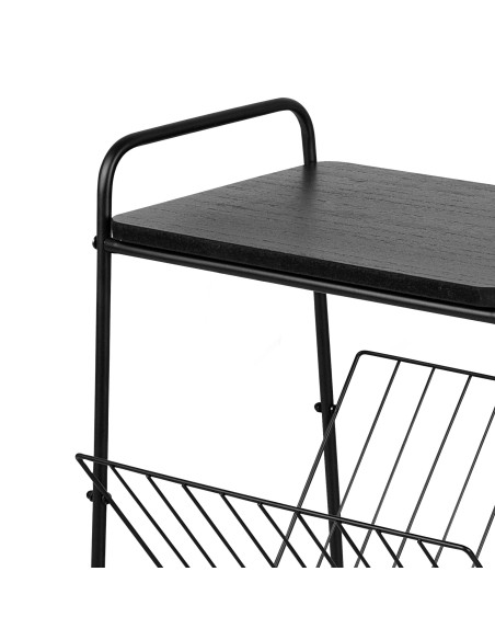 Max Home Mesa auxiliar con revistero 36x29x46 cm