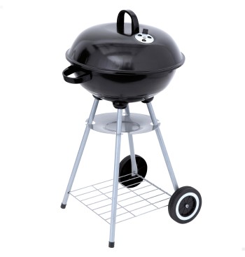 Barbacoa carbón portátil con dos parrillas