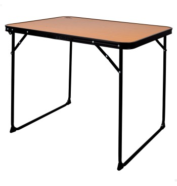 Mesa plegable camping bambú c/asa
