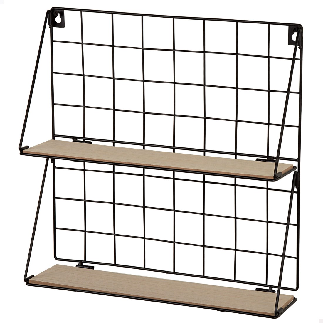 Max home estantería pared madera 2 estantes 40x11x41 cm