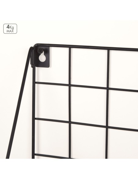 Max Home Estantería pared madera 2 estantes 40x11x41 cm