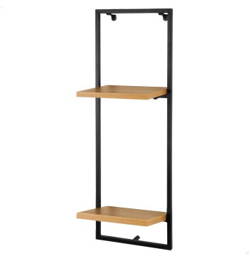 Max Home Estantería pared madera 2 estantes 25x20x75 cm