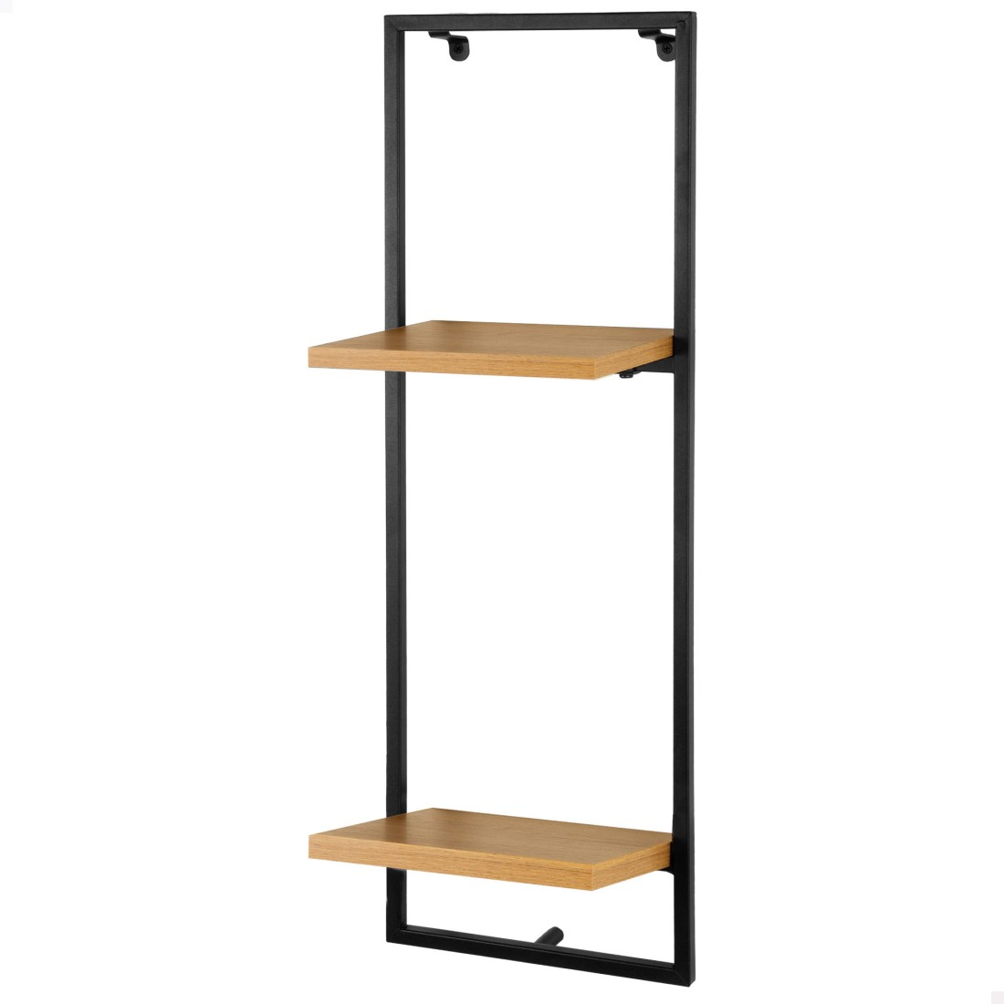 Max home estantería pared madera 2 estantes 25x20x75 cm