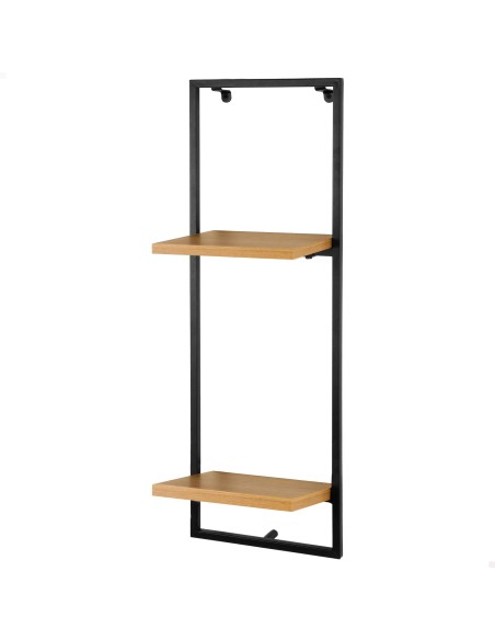 Max Home Estantería pared madera 2 estantes 25x20x75 cm