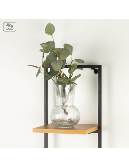 Max Home Estantería pared madera 2 estantes 25x20x75 cm