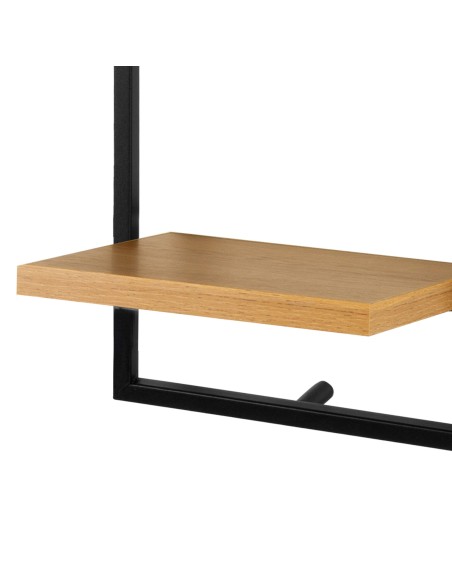 Max Home Estantería pared madera 2 estantes 25x20x75 cm