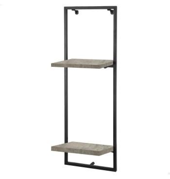 Max Home Estantería pared efecto cemento 2 estantes...