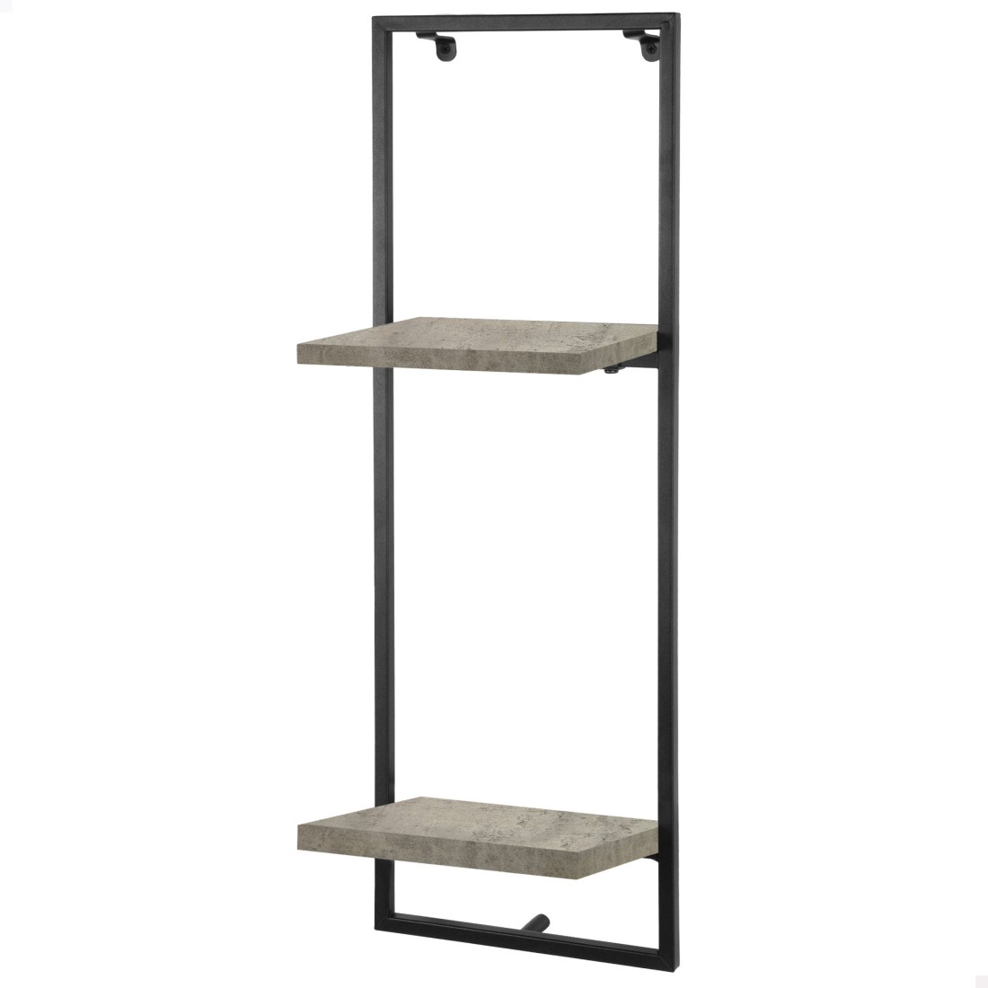 Max home estantería pared efecto cemento 2 estantes 25x20x75 cm
