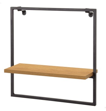 Max Home Estantería pared madera 35x12x35 cm