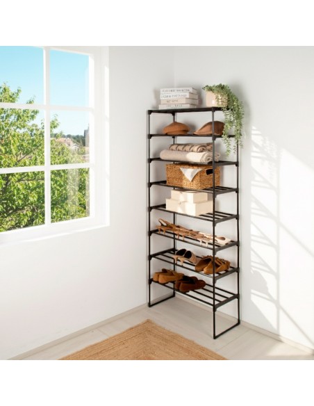Max Home Estantería plástico 8 estantes 67x30x160 cm