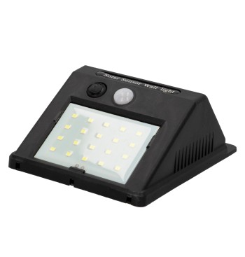 Aplique solar 20 LED con sensor de movimiento