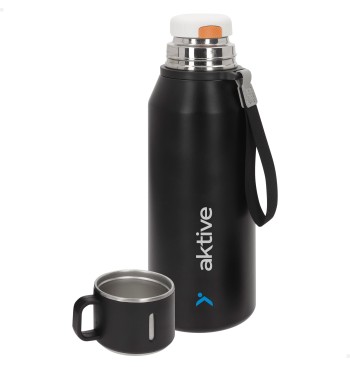 Botella térmica 1,2 L inox tapón rosca antifugas...