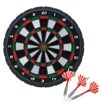 Diana electrónica multijuegos 3 dardos Ø31 cm 2