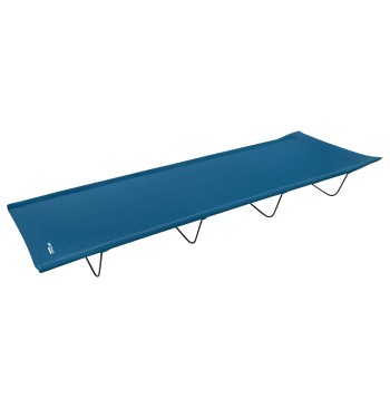 Cama de camping plegable azul