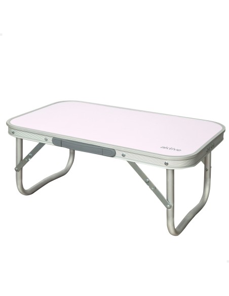 Mesa baja de aluminio para camping
