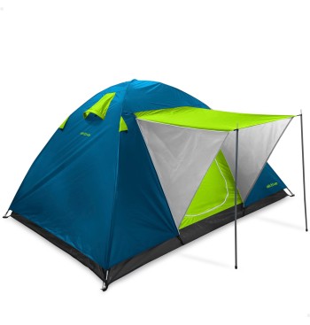 Tienda de campaña iglú con toldo 4 personas