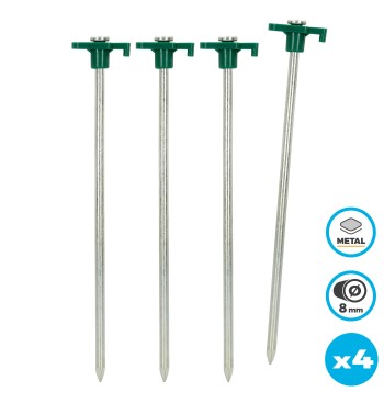 Set 4 piquetas de hierro 2