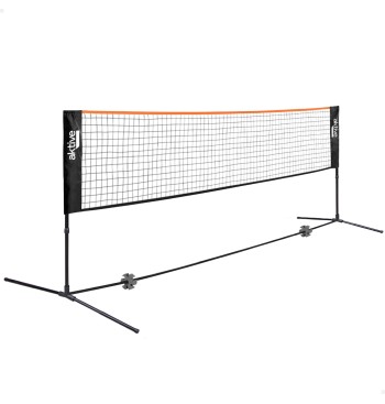 Red voley y bádminton portátil y ajustable en altura c/bolsa