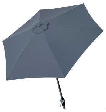 Parasol hexagonal Ø300 cm color antracita mástil aluminio