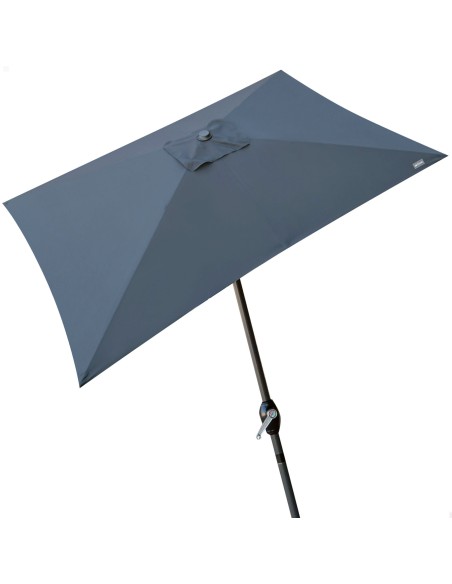 Parasol rectangular 200x300cm antracita mástil aluminio