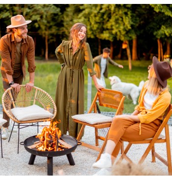 Brasero exterior portátil Ø59 cm con atizador 2