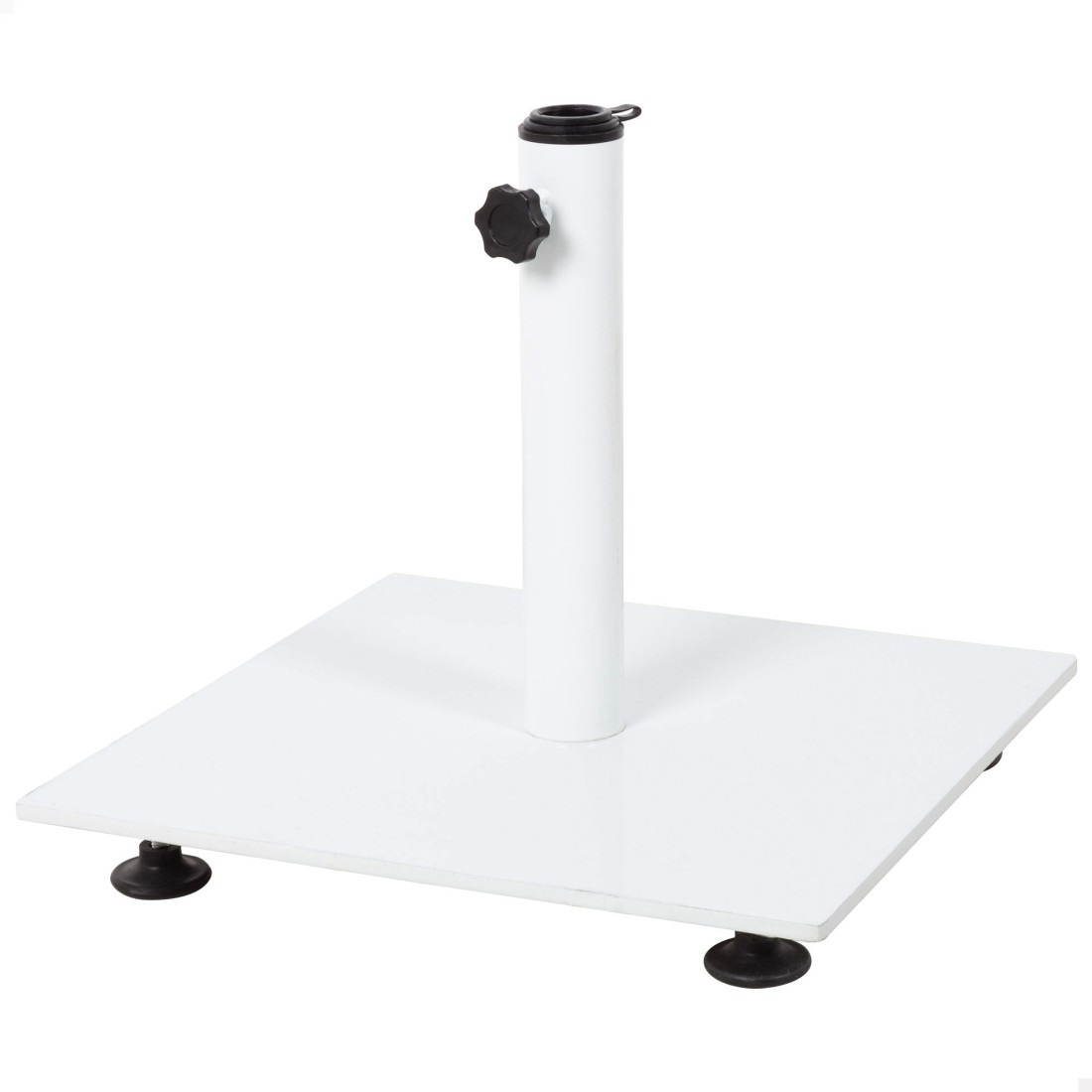 Aktive base para sombrilla aktive garden de acero blanca ø22-38 mm