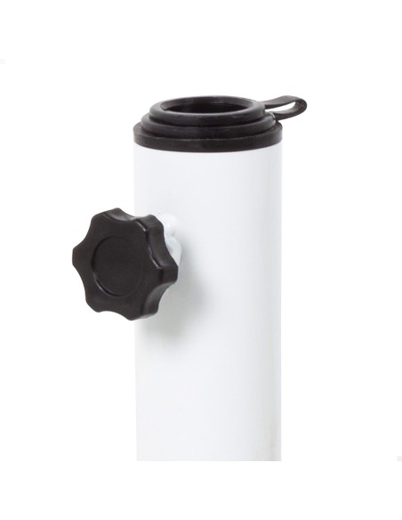 Aktive Base para sombrilla Aktive Garden de acero blanca Ø22-38 mm
