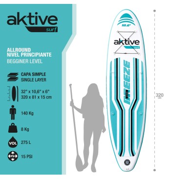 Tabla paddle surf hinchable iniciación 10.6 2