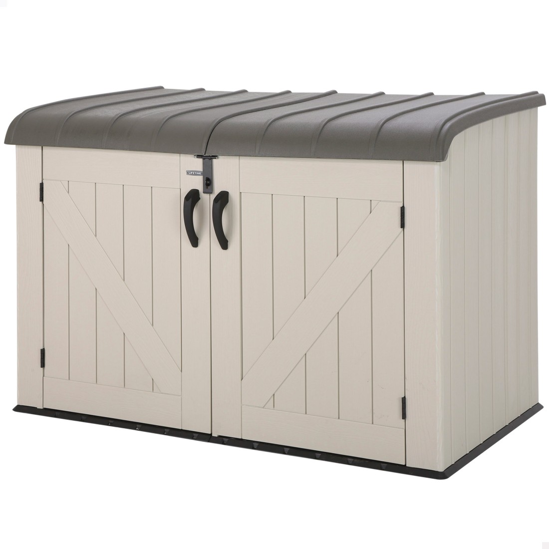 Lifetime arcón horizontal con puertas y techo abatibles para exterior 191x107x132 cm
