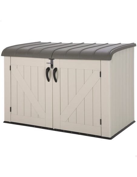 Lifetime Arcón horizontal con puertas y techo abatibles para exterior 191x107x132 cm