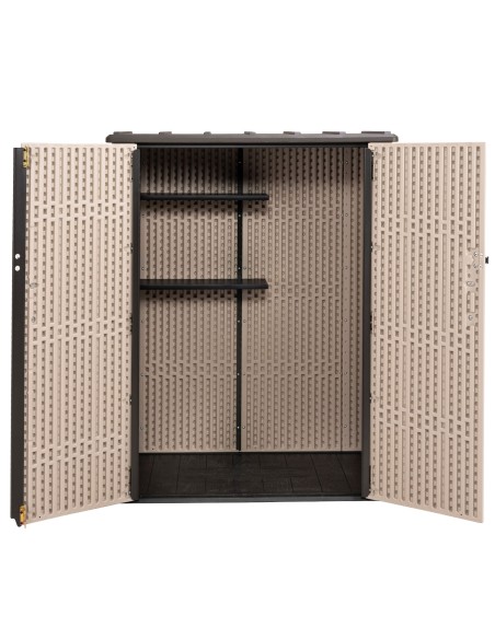Lifetime Armario exterior vertical 1.500 L Rough Cut™ con estantes