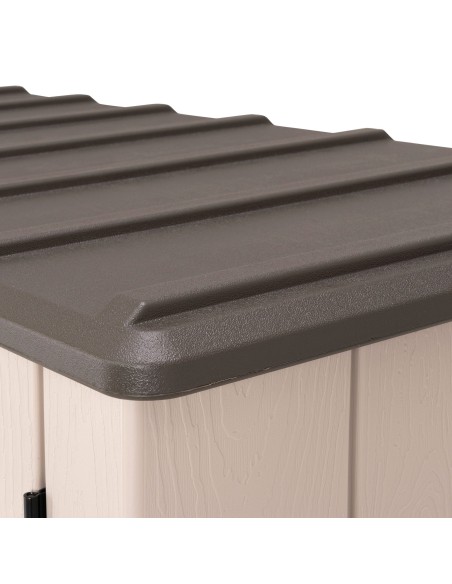Lifetime Armario exterior vertical 1.500 L Rough Cut™ con estantes