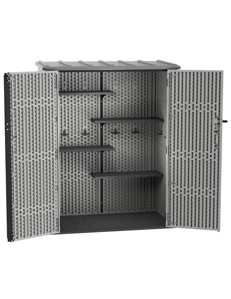 Lifetime Armario exterior vertical Rough Cut™ 1445 litros con estantes y colgadores