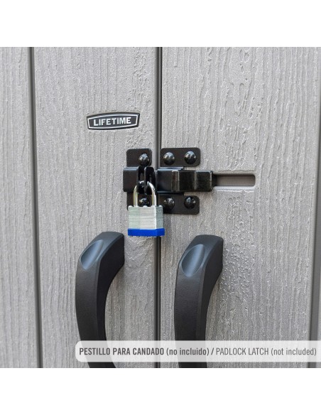 Lifetime Armario exterior vertical Rough Cut™ 1445 litros con estantes y colgadores