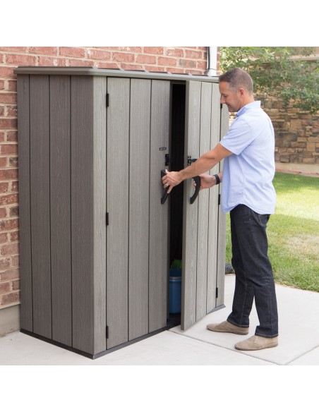 Lifetime Armario exterior ultrarresistente 143x74x174 cm