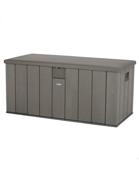 Lifetime Baúl para jardín ultrarresistente marrón 150x72x69 cm