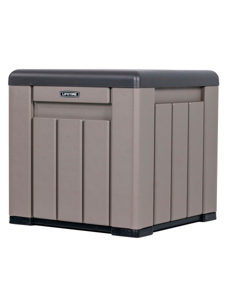 Lifetime Cubo de almacenamiento exterior gris 51x51x51 cm