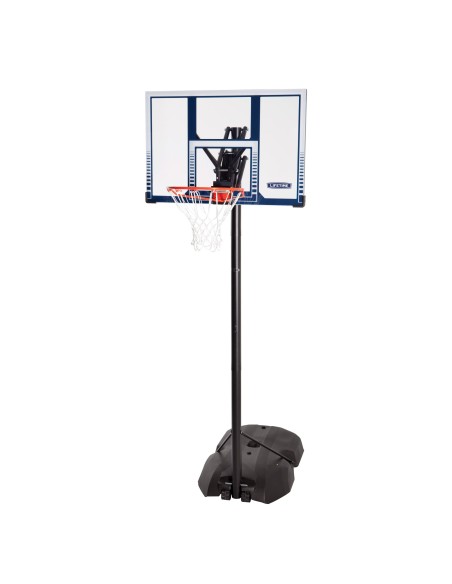 Lifetime Canasta baloncesto altura regulable 244-305 cm azul y blanco